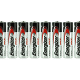 Energizer Max E91 (8SHK) AA 1.5V Alkaline Button Top Batteries - 8 Pack Shrink Wrap