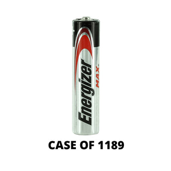 Energizer Max E92 (1189PK) AAA 1.5V Alkaline Button Top Batteries - Case of 1189