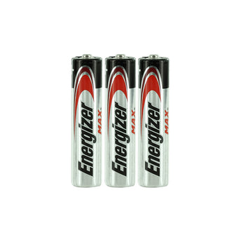 Energizer Max E92 (3SHK) AAA 1.5V Alkaline Button Top Batteries - 3 Pack Shrink Wrap