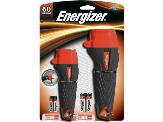 Energizer MRUB2A3AE Combo Pack LED Flashlights - 60 Lumens - Uses 2 x AA (Included) and 2 x AAA (Included)
