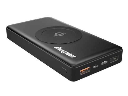 Energizer Qi Wireless 10000mAh Power Bank Charger for iPhones and Androids (QE10000CQ)