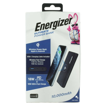 Energizer Qi Wireless 10000mAh Power Bank and Charging Station for iPhones and Androids (QE10011PQ)