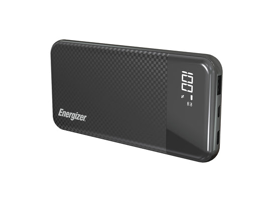 Energizer 5V 2.1A 10000mAh USB-C Rechargeable Power Bank Charger with LCD Screen (UE10037PQ)