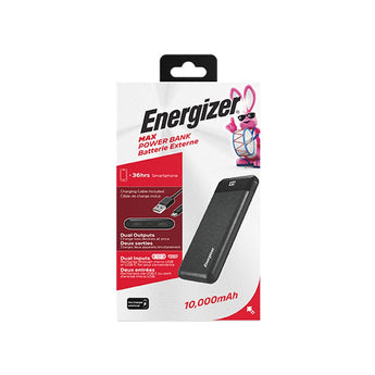 Energizer 5V 2.1A 10000mAh Power Bank Charger with LCD Screen (UE10058)
