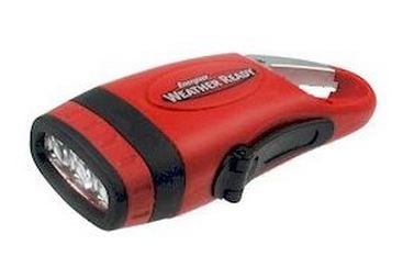 Energizer WRCKCCBP - Weatheready Carabineer Crank LED Flashlight - Uses 1 x NIMH Batteries