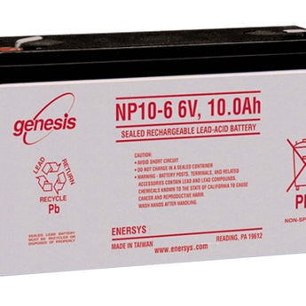 Enersys NP5-12TFR 5Ah 12V Rechargeable Flame Resistant Sealed Lead Acid (SLA) Battery - F2 Terminal
