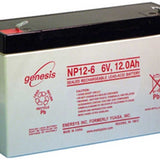 Enersys NP12-6 12Ah 6V Rechargeable Sealed Lead Acid (SLA) Battery - F2 Terminal