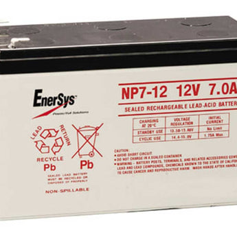 Enersys NP7-12TFR 7Ah 12V Rechargeable Flame Resistant Sealed Lead Acid (SLA) Battery - F1 or F2 Terminal