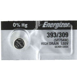 Energizer 393 309 Silver Oxide Watch Battery - Package Shot
