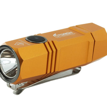 Fitorch ER20 Rechargeable LED Flashlight - CREE XPL - 1000 Lumens - Includes 1 x 16340 - Available in Black, Red, Orange, and Blue