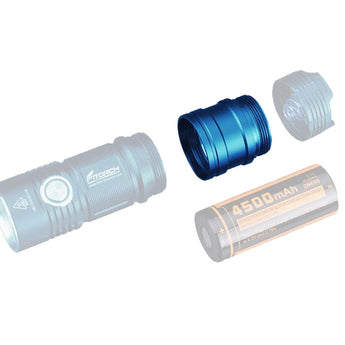 Fitorch ET25 Extender Tube for the P25 - Available in Black, Red or Blue