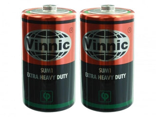 Vinnic Heavy Duty 1.5V D Batteries - Main Image