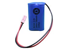 EverGreen NCAA700-2B 2 x AA 2.4V 700mAh Nickel Cadmium (NiCd) Battery Pack with Molex 2510-2P Connector for Chloride 1003A097