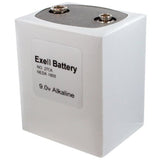 Exell 276 PP9 9V Alkaline Industrial Battery for Vintage Radios, Broadcast Receivers - Replaces Eveready 276