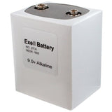 Exell 276 PP9 9V Alkaline Industrial Battery for Vintage Radios, Broadcast Receivers - Replaces Eveready 276