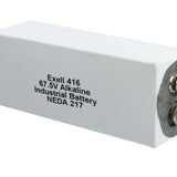 Exell 416A 67.5V Alkaline Industrial Battery for AVO Meters - Replaces Eveready 416, NEDA 217