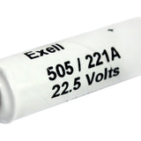 Exell A221 505A 22.5V Alkaline Industrial Battery for AVO Meters, Transistor Radios - Replaces Eveready 505, NEDA 221