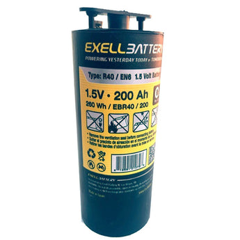 Exell EB-R40 200Ah 1.5V Zinc Air Alkaline Radio Battery