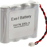 Exell EBDL-8 6V Door Lock Battery Pack - Front Shot