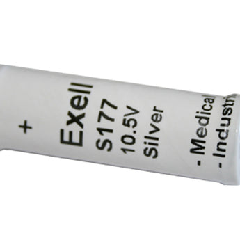 Exell S177 110mAh 10.5V Silver Oxide (Zn/Ag20) Industrial Microphone Battery