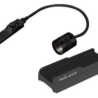 Fenix AER-03-V2 Straight Cable Remote Pressure Switch and ALG-05 Tactical Remote Pressure Switch Mount