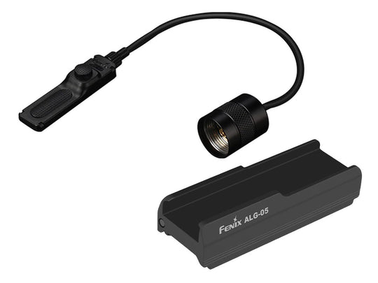 Fenix AER-03-V2 Straight Cable Remote Pressure Switch and ALG-05 Tactical Remote Pressure Switch Mount
