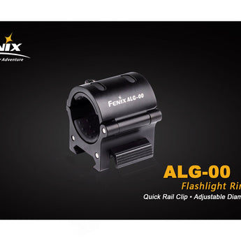 Fenix ALG-00 Flashlight Ring Picatinny Rail Mount with Quick Rail Clip