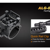 Fenix ALG-00 Flashlight Ring Picatinny Rail Mount with Quick Rail Clip