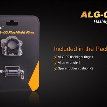 Fenix ALG-00 Flashlight Ring Picatinny Rail Mount with Quick Rail Clip