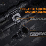 Fenix ALG-18 Barrel Mount for Flashlights with Quick Release