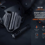 Fenix ALP-20 Open Top Leather Holster for the TK, PD and HT Series Flashlights