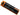 Black and orange battery with certification logos on a white background