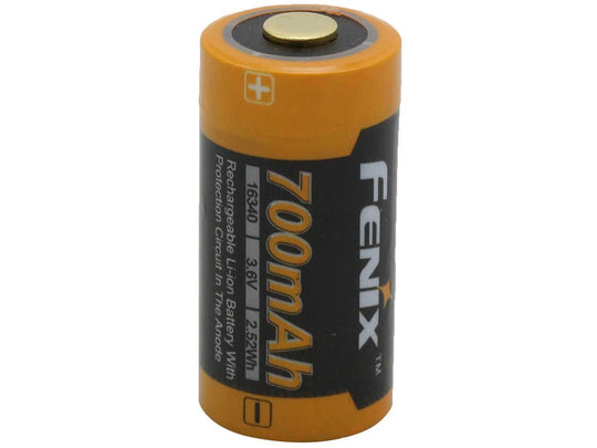Fenix 16340 3.7V Protected Lithium Ion Rechargeable (Li-ion) Battery