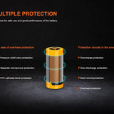 Fenix ARB-L16-950P High Performance 16340 950mAh 3.6V Protected Lithium Ion (Li-ion) Button Top Battery