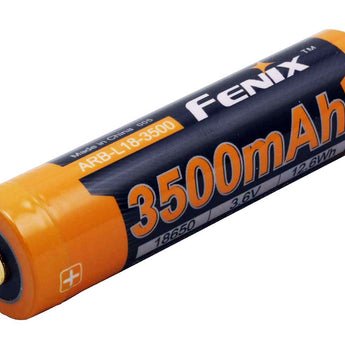 Fenix ARB-L18 18650 3500mAh 3.6V Protected Lithium Ion (Li-ion) Button Top Battery - Clam Shell