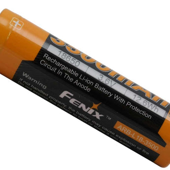Fenix ARB-L18 18650 3500mAh 3.6V Protected Lithium Ion (Li-ion) Button Top Battery - Clam Shell