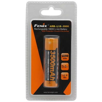 Fenix ARB-L18 18650 3500mAh 3.6V Protected Lithium Ion (Li-ion) Button Top Battery - Clam Shell
