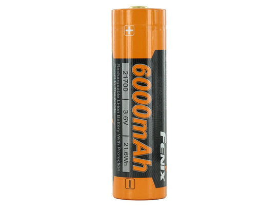 Fenix ARB-L21-6000 21700 6000mAh 3.6V Protected High-Drain Lithium Ion (Li-ion) Button Top Battery