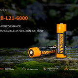 Fenix ARB-L21-6000 21700 6000mAh 3.6V Protected High-Drain Lithium Ion (Li-ion) Button Top Battery