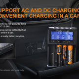 Fenix ARE-A4 Multi-Functional 4 Bay Smart Charger for Li-ion, NiMH, and NiCd Batteries