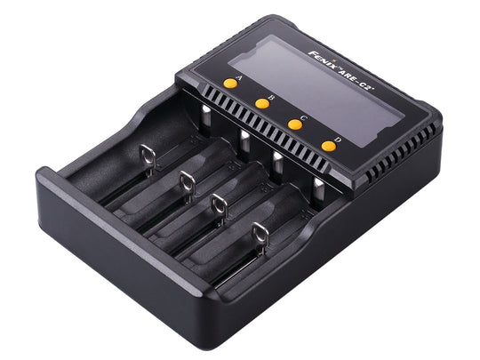 Fenix ARE-C2 Plus Advanced 4 Bay Smart Charger for Li-ion, NiMH, and NiCd Batteries