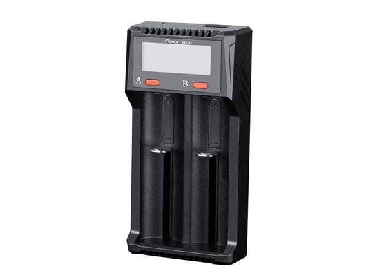 Fenix ARE-D2 Dual Channel Smart Charger angled left