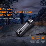 Fenix ARE-X1 V2.0 Single Bay Smart Charger for 18650, 21700 and 26650 Batteries