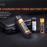 Fenix ARE-X1 V2.0 Single Bay Smart Charger for 18650, 21700 and 26650 Batteries
