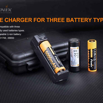 Fenix ARE-X1 V2.0 Single Bay Smart Charger for 18650, 21700 and 26650 Batteries