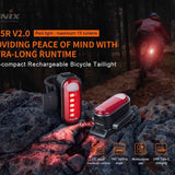 Fenix BC05R V2 Compact Rechargeable LED Bike Tail-Light - 15 Lumens - Uses Built-in Li-ion Battery Pack
