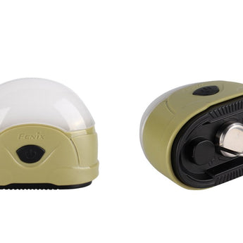 Fenix CL20 Camping Lantern with Magnetic Base - 9 x LEDs - Neutral White - 165 Lumens - Uses 1 x CR123A or 2 x AAs - Olive Green