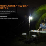 Fenix CL20R Rechargeable Camping Lantern - 16 x Neutral White LEDs and 2 Red LEDs - 300 Lumens - Includes Li-Polymer Battery Pack