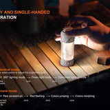 Fenix CL22R USB-C Rechargeable LED Lantern - 500 Lumens - Uses Built-in 2600mAh Li-ion Battery Pack - Iceberg White, Polar Night Black, or Wild Green