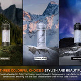 Fenix CL22R USB-C Rechargeable LED Lantern - 500 Lumens - Uses Built-in 2600mAh Li-ion Battery Pack - Iceberg White, Polar Night Black, or Wild Green